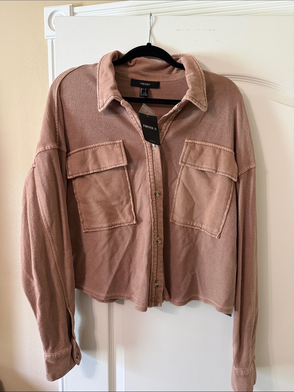 Forever 21 Mauve Utility Jacket